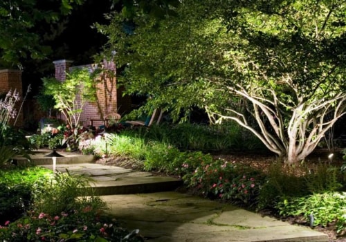 How far apart should landscaping lights be?